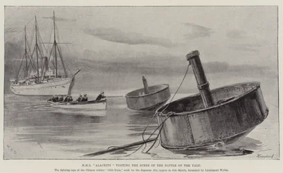 HMS Alacrity na miejscu bitwy o Yalu