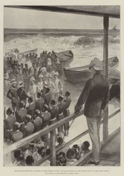 Ekspedycja Ashanti, lądowanie kontradmirała Rawsona i jego przyjęcie przez Sir Francisa Scotta w Cape Coast Castle