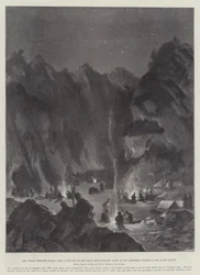 Indyjskie powstanie graniczne, 1 Brygada Sił Ekspedycyjnych Tirah podczas kolacji bożonarodzeniowej w dolinie Bazar