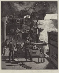 Sytuacja w Souakim, HMS Albacore ostrzeliwuje siły Osmana Digna za pomocą światła elektrycznego