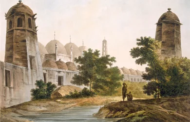 Widok Cuttera zbudowanej przez Jaffeira Cawna w Muxadavad, wyd. 1785-88.