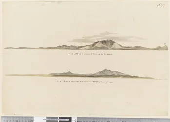 Page 1 (a) Profil wybrzeża Isle of Mayo, Wyspy Zielonego Przylądka. (b) Profil wybrzeża Isle of Mayo Wyspy Zielonego Przylądka, patrząc na północny zachód