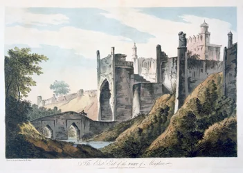 Wschodnia część fortu w Mongheer, 1787 (akwatinta)
