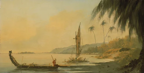 Widok z punktu Venus, wyspa Otaheite (Tahiti)