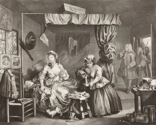 Postęp nierządnicy / Droga dziwki, arkusz 3: Aresztowanie. 1732