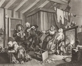 Postęp nierządnicy / Droga dziwki. Arkusz 5: Śmierć. 1732