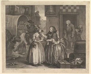 Postęp nierządnic, płyta 1, kwiecień 1732.