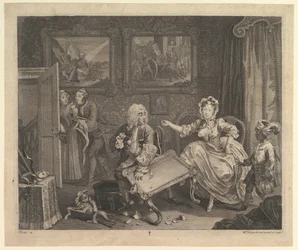 Postęp nierządnic, płyta 2, kwiecień 1732.