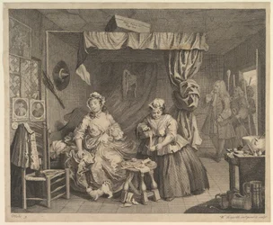 Postęp nierządnic, płyta 3, przed kwietniem 1732.