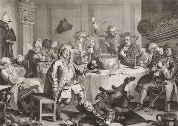 A Midnight Modern Conversation / Eine moderne Mitternachtunterhaltung. 1733