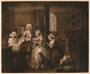 Postęp grabi - 5: On się żeni, 1733.