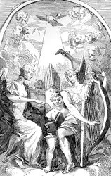 Satyra na ołtarzu autorstwa Kenta w kościele St Clement Danes, Westminster, 1725