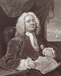 Grawerowanie Daniel Lock Esq autorstwa Williama Hogartha