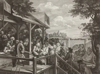 Cztery druki o wyborach / wyborach powszechnych. Arkusz 3: Głosowanie / Głosowanie. 1758