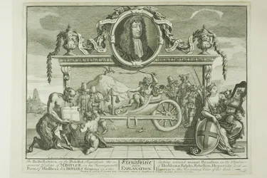 Frontispis, płyta pierwsza z Hudibras