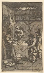 Hudibras z wizytą w Sidrophel Siedemnaście małych ilustracji dla Samuela Butlersa Hudibras..., 1721-26.