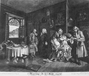 Małżeństwo à la Mode, płyta 6, (Śmierć hrabiny)