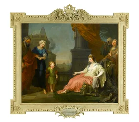 Mojżesz przyprowadzony przed córkę faraona, 1746
