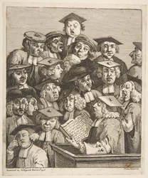 Uczeni na wykładzie, 3 marca 1736.
