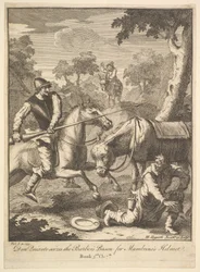 Hełm Przygody Mambrinos Sześć ilustracji do Don Kichota, 1756 lub później.