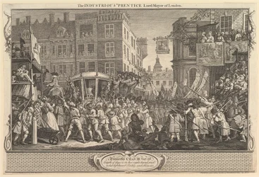 The Industrious Prentice Lord Mayor of London: Industry and Idleness, płyta..., 30 września 1747.