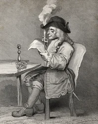 Polityk, z „Dzieł Williama Hogartha”, wydana w 1833 r.