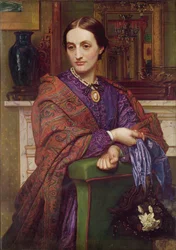 Portret Fanny Holman Hunt (1833-66) 1866-68