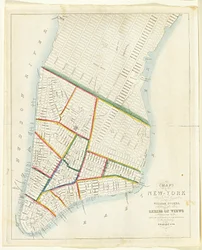 Mapa miasta Nowy Jork [aż do East 53rd Street], 1885