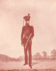 Oficerowie strzelców Armii Madras, c1837-1843, 1909