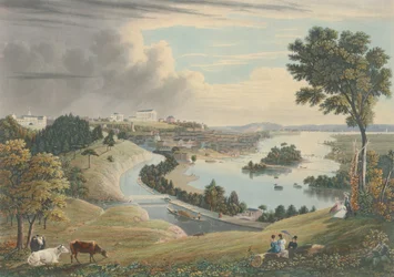 Richmond: Ze wzgórza nad wodociągami, opublikowana w 1834 r.