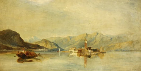 Lago Maggiore i Isola Bella (olej na płótnie)