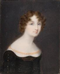 Portret Georginy Elizabeth, żony 2. hrabiego Bradford (1792-1842), c.1828-42 (olej na płótnie)