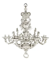 Królewski hanowerski żyrandol Givenchy, 1736