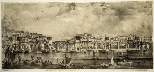 Inauguracja Stanhope i Tyne Drops, South Shields, wrzesień 1834
