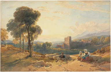 Krajobraz, Włochy, 1872.