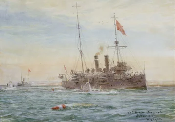 "HMS Bonaventure i okręty podwodne" RMG PW2083