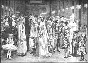 Bal Młodzieńczy w Dworku - Między tańcami, 1891