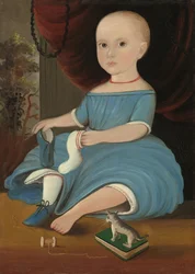 Dziecko w kolorze niebieskim, ok. 1845.