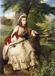 Młoda dama na ryby, 1873