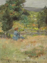 Dziewczyna na wzgórzach Shinnecock, ok. 1897 r.
