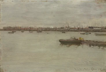 Szary dzień w zatoce, ok. 1930 r. 1886.