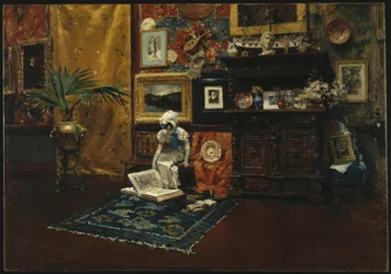 Wnętrze pracowni, ok.1882 (olej na płótnie)