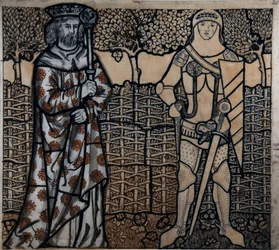 Król Artur i Sir Lancelot, 1862.