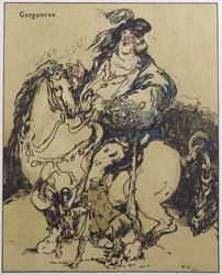 Gargantua, ilustracja z „Characters of Romance”, wydana po raz pierwszy w 1900 r. (litografia kolorowa)