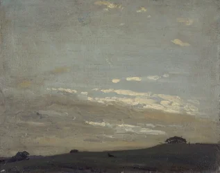 Srebrny zachód słońca, 1909-1910.