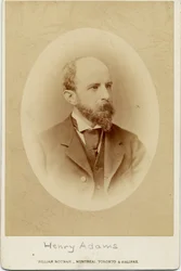Henry Adams (1838-1918), amerykański historyk (zdjęcie albumu)