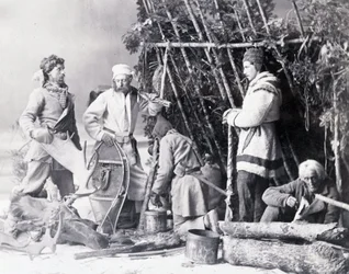 Życie trapera w Kanadzie, fot. Nottman, ok. 1890 r.