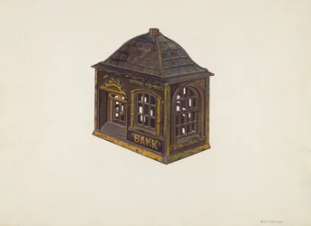 Dom Oszczędnościowy Bank, ok. godz. 1940.