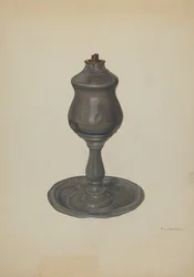 Lampa na olej z wieloryba 1940.