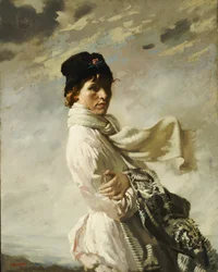 W zatoce Dublin: Portret żony artysty, 1909